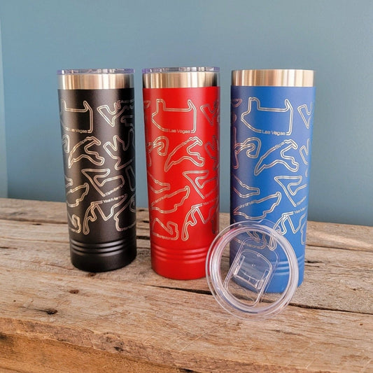 Motorsports World Championship series stainless steel insulated tumbler - Microstep Customs