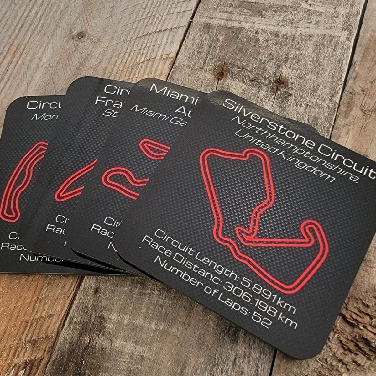 World Championship series premium hardboard gift coaster set - Microstep Customs